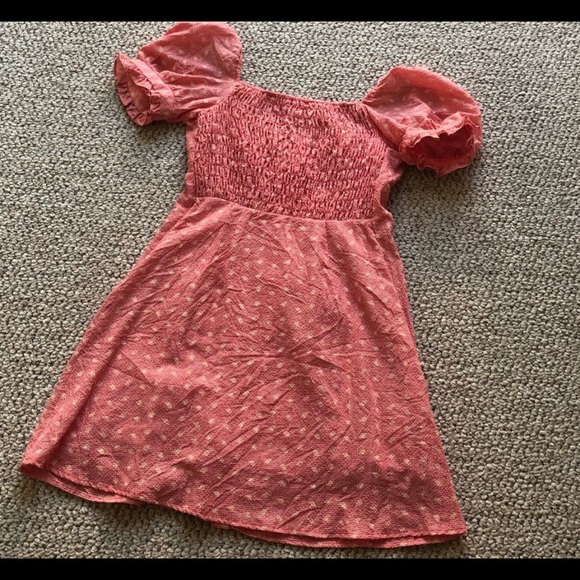 Le Rumi Marianna red puff sleeve mini dress - Picture 4 of 5